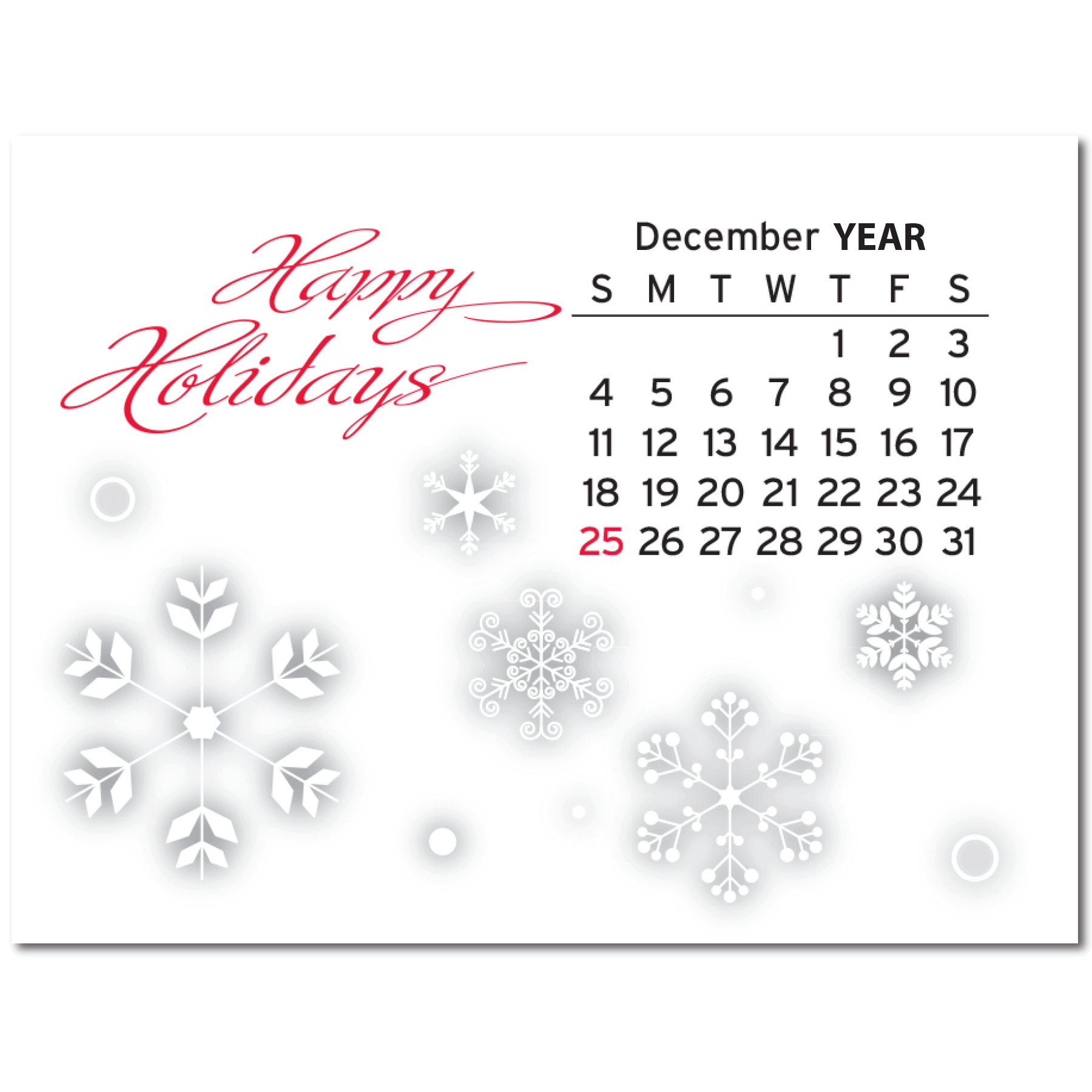 Happy Holidays Cover Page